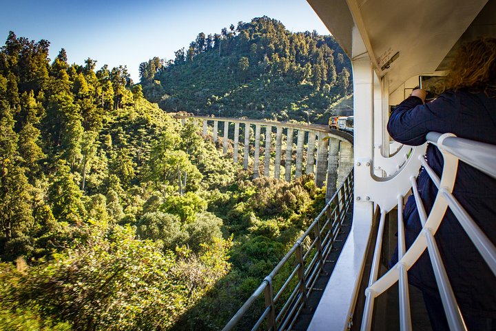 The Northern Explorer winds through diverse North Island landscapes